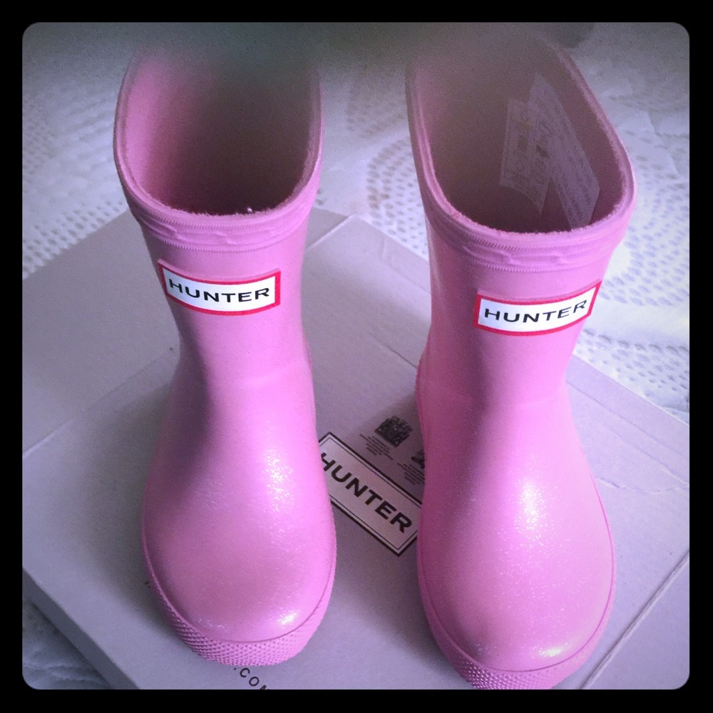 Lil girls hunter rain boots
