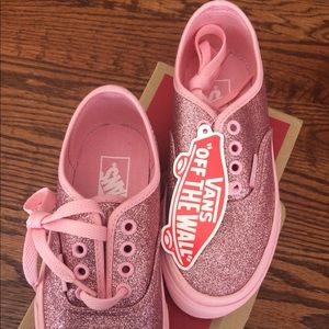Girls vans shoes.  Size 12.5 pink glitter