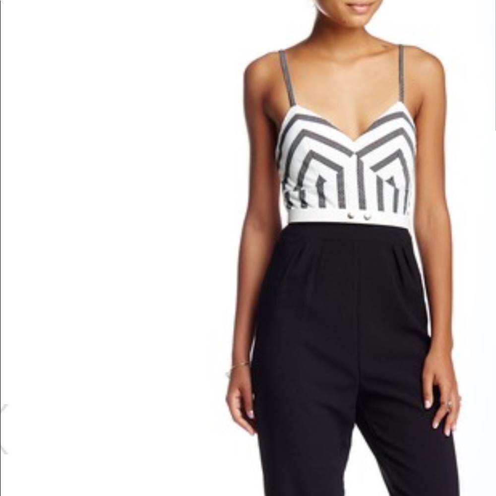 Soieblu Jumpsuit Black&White- So Gorgeous On