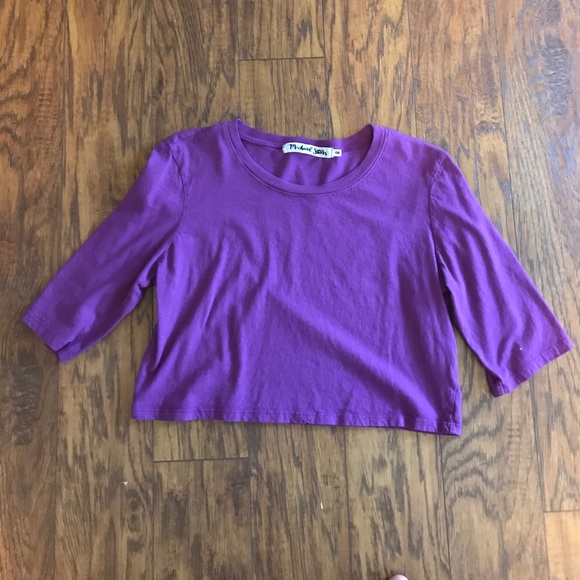 Michael Stars Tops - Michael Stars Purple Crop Top Michael Stars Tops - Michael Stars Purple Crop Top