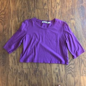 Michael Stars Tops - Michael Stars Purple Crop Top Michael Stars Tops - Michael Stars Purple Crop Top