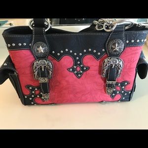 Western cowgirl style shoulder bag