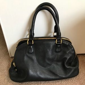 Genuine leather black large J Crew handbag