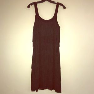 Black Fringe Cocktail dress