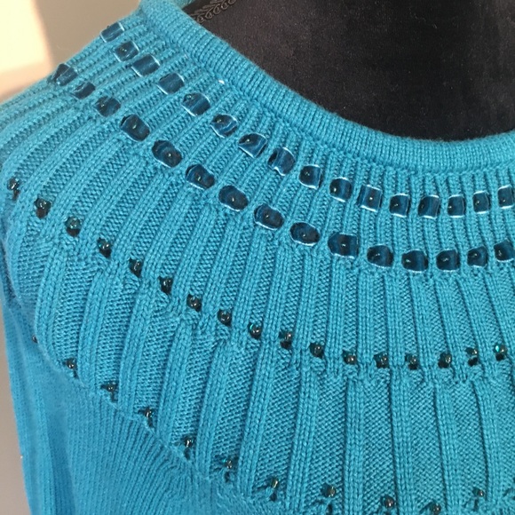 🎈Fun APOSTROPHE  Embellished Sweater size XL - Picture 2 of 7