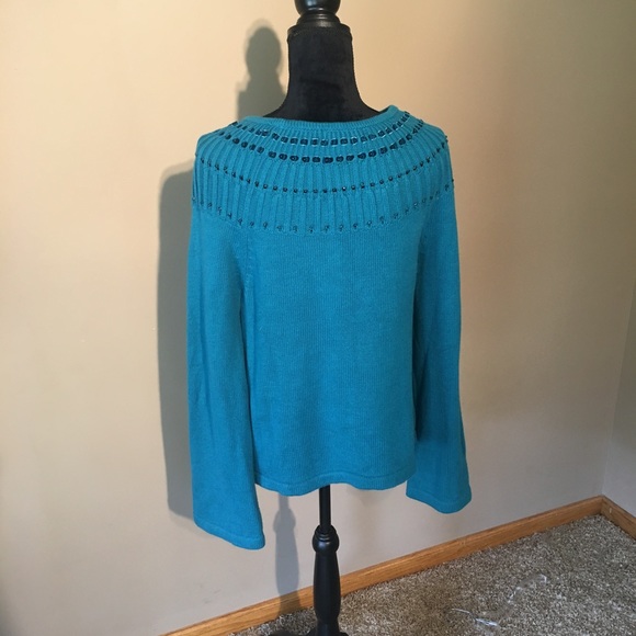 🎈Fun APOSTROPHE  Embellished Sweater size XL - Picture 4 of 7