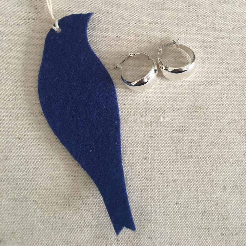 La Lune Sculpted Click -Top Hoop Earrings