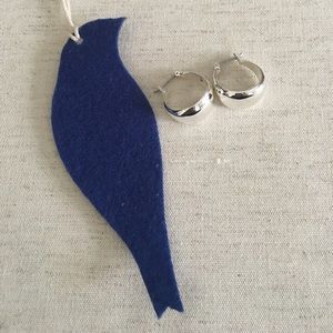 La Lune Sculpted Click -Top Hoop Earrings