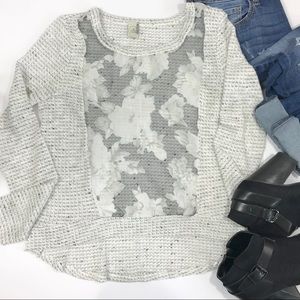 Anthropologie Paper Crane High Low Sweater Shirt