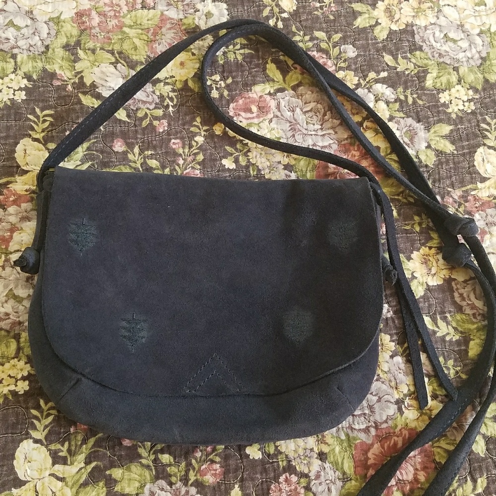 TOMS suede purse