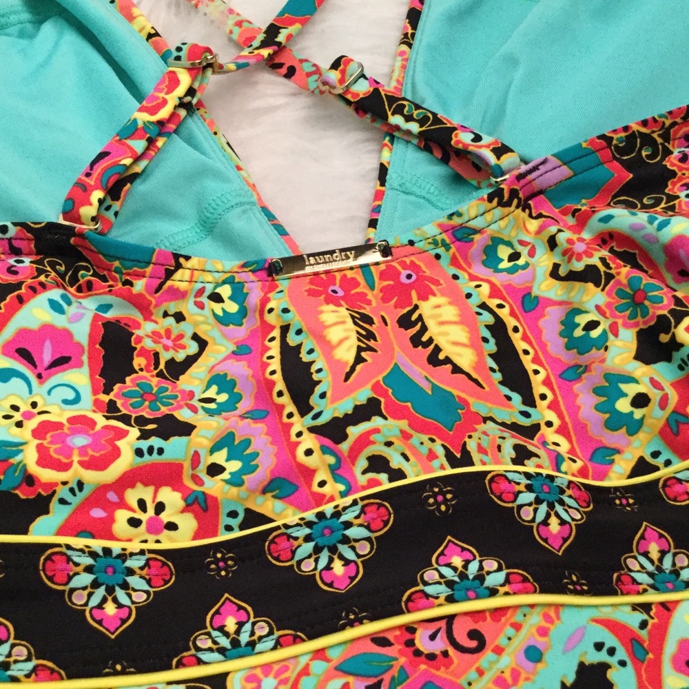 NWT Laundry Shelli Segal Paisley Halter - Picture 6 of 6