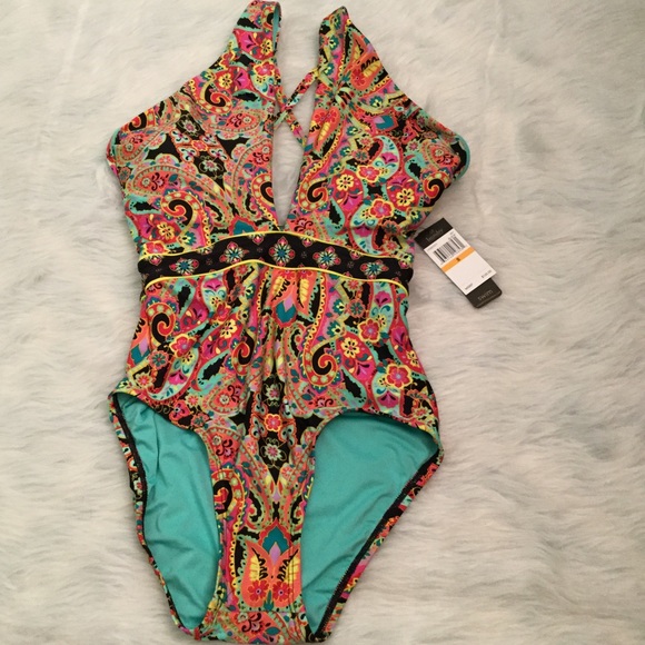 NWT Laundry Shelli Segal Paisley Halter - Picture 2 of 6