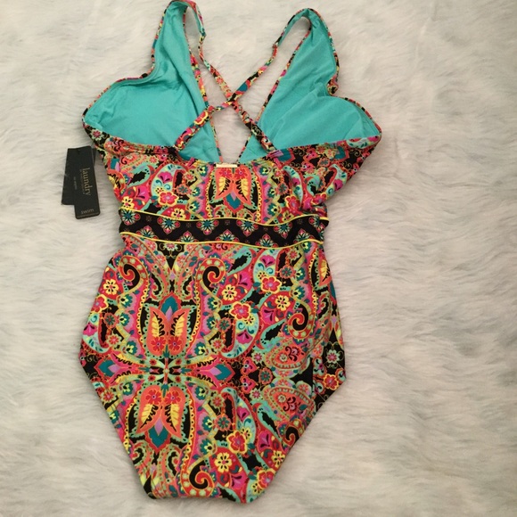 NWT Laundry Shelli Segal Paisley Halter - Picture 4 of 6