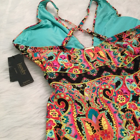 NWT Laundry Shelli Segal Paisley Halter - Picture 5 of 6
