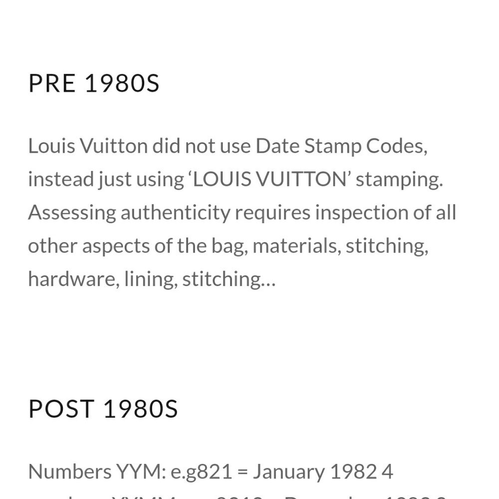 Louis vuittion info