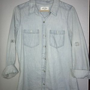 Denim button up