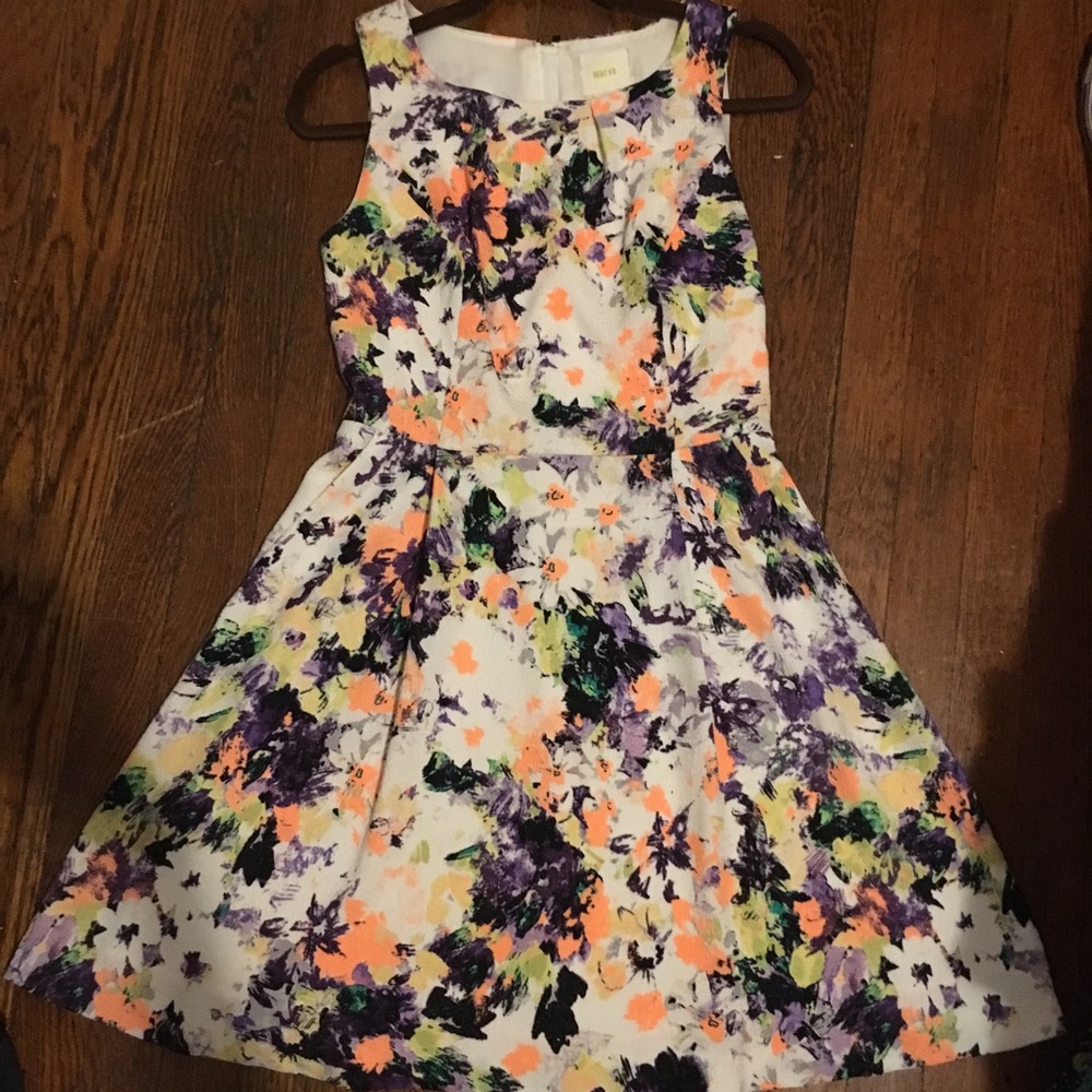 Anthropologie Maeve Print Pebble Dress
