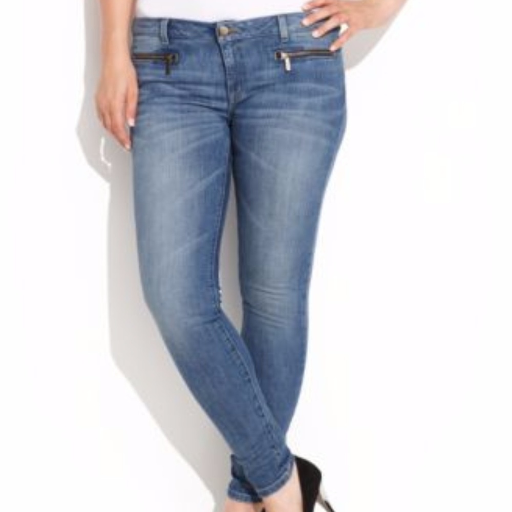 Michael Kors Zipper Skinny Jeans