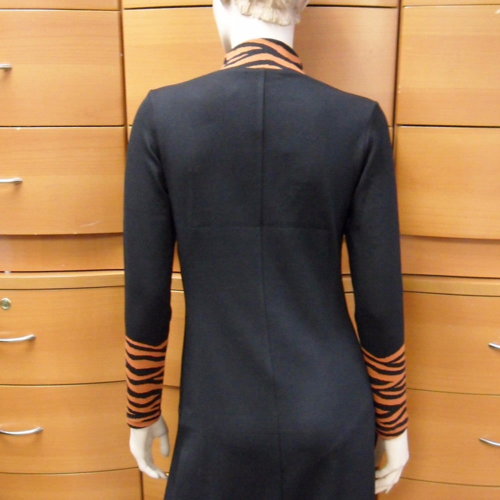 WEAR TO WORK MOCK NECK DRESS BLACK MADE IN EUROPE - Picture 5 of 6