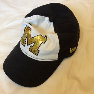 Victoria Secret pink University of Michigan hat Victoria Secret pink University of Michigan hat