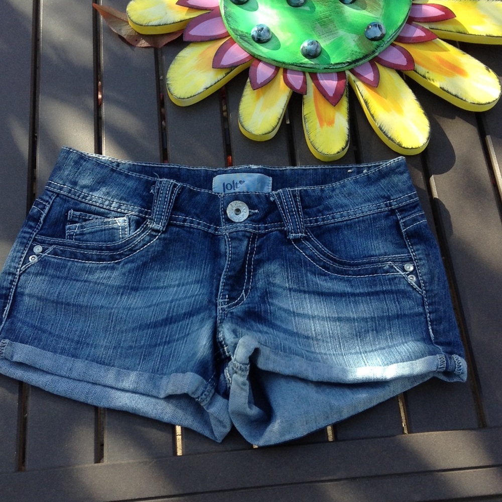 Denim shorts