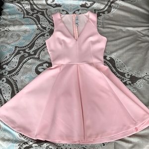 Lovers + Friends Blush Fit & Flare Mini Dress - XS