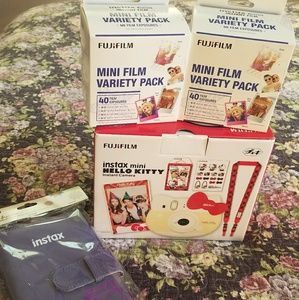 Fujifilm instax hello kitty camera with extras
