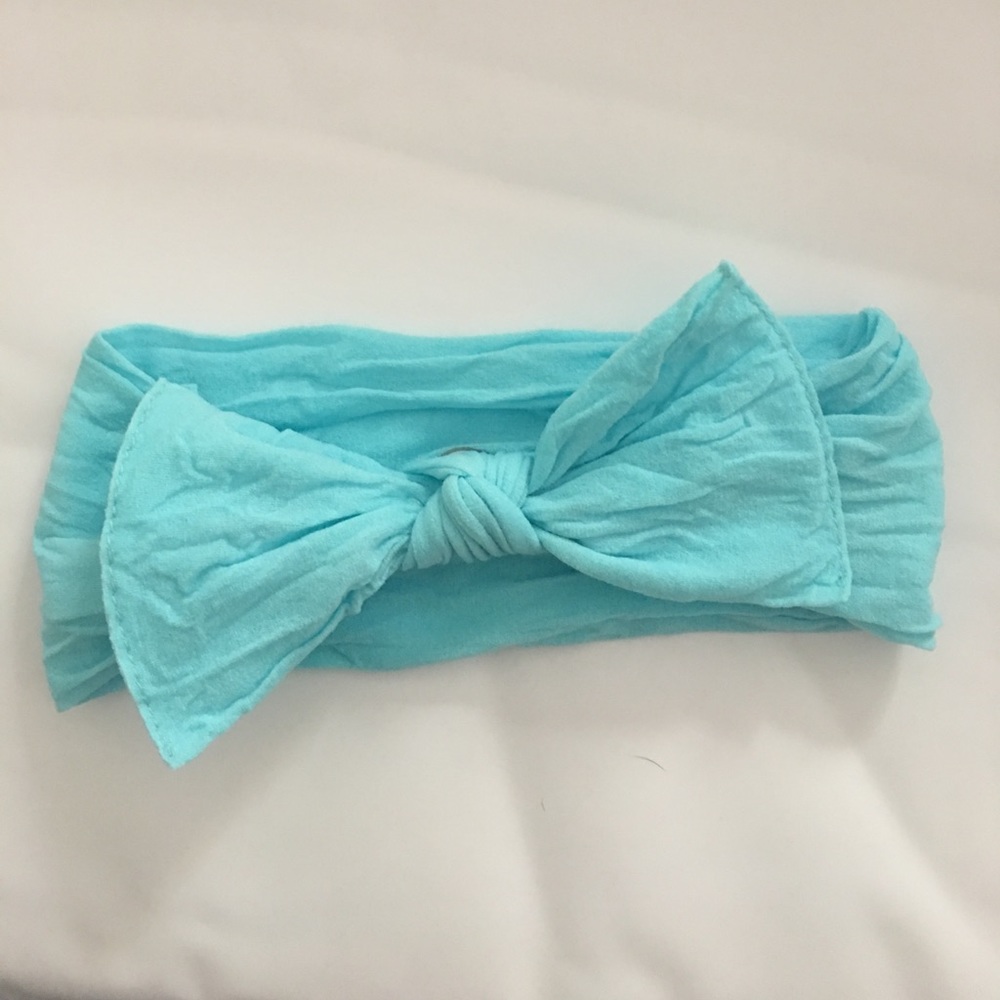 Turquoise baby bling bow!!