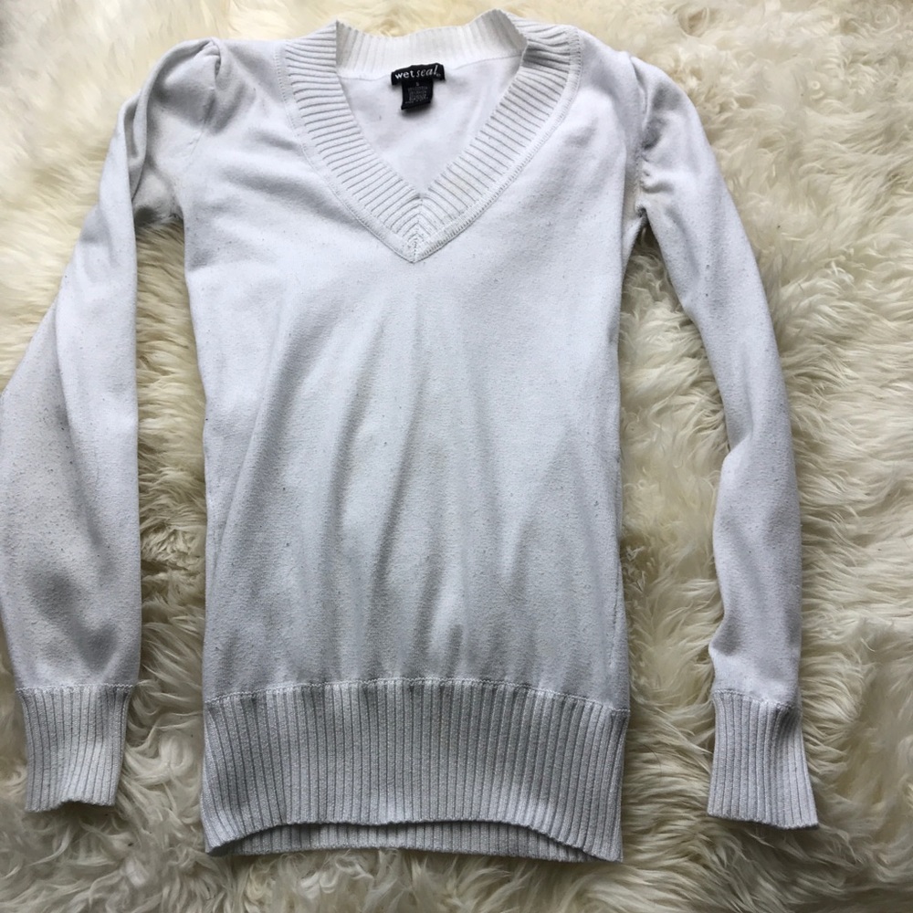 Cream Long-Sleeve Sweater!