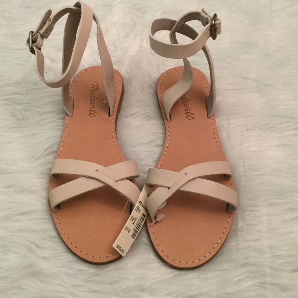 Madewell Boardwalk Ankle-Wrap Sandals - Picture 2 of 6