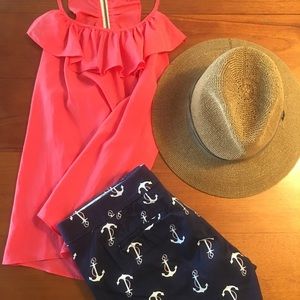 Boutique Tank - Bright Pink/Melon w/Zipper Back