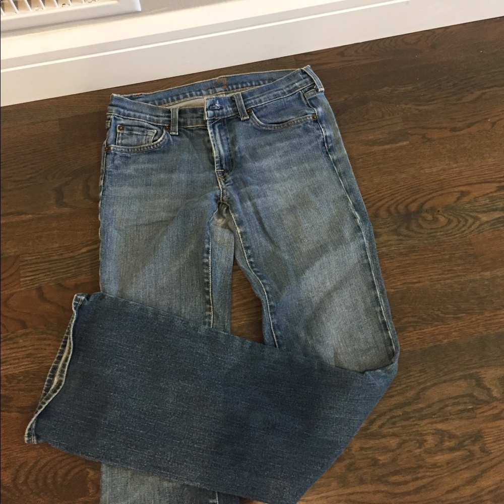 7 for all mankind wide bottom jeans
