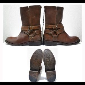 NWT FRYE JAYDEN HARNESS ZIP BOOTS