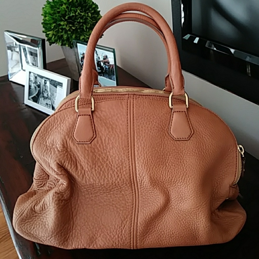 J crew satchel camel color