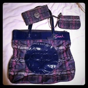 Authentic Coach Purse with wallet and wristlet