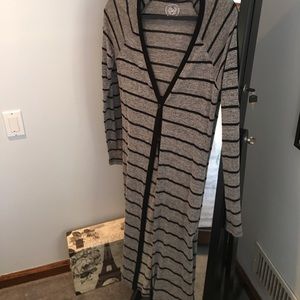 Long button down cardigan