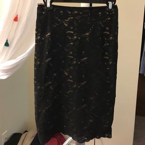 Black lace skirt. New York & Company.