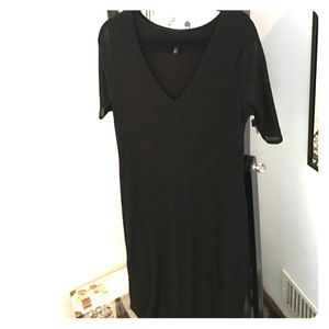 Express Casual black fitted dress