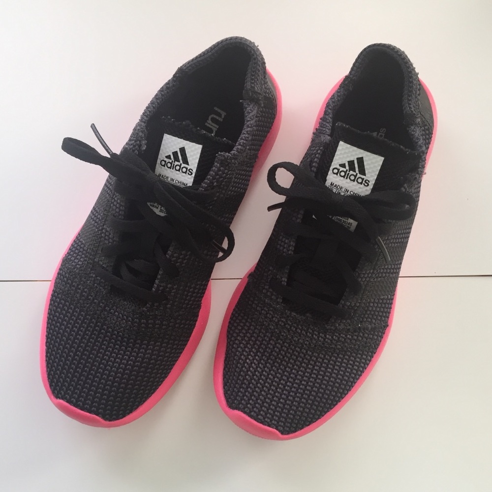 SALE! Adidas Pink and Black Running Shoes/Sneakers