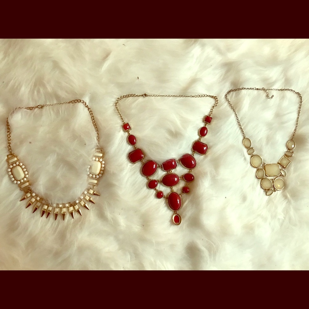  CLEARANCE! Set of 3 Statement Necklaces 