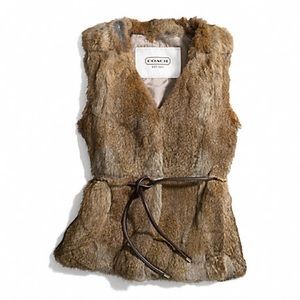 Coach Real Fur Vest