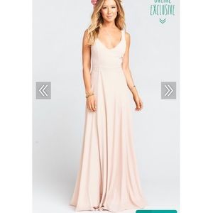Show Me Your Mumu Jenn maxi dress. Dusty blush