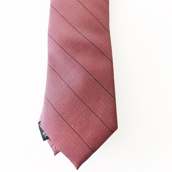 CLAVIN KLEIN PURPLE STRIPED TIE - Picture 1 of 3