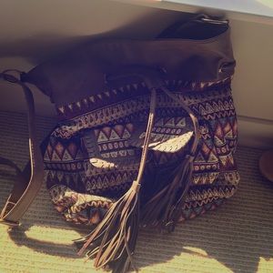 Women's Large Multi-Color Pattern Hobo Bag