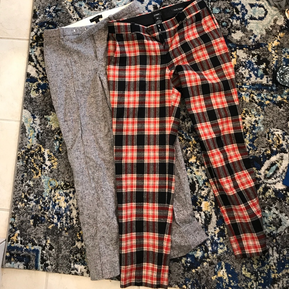 J. Crew Cafe Capri Wool lined pants