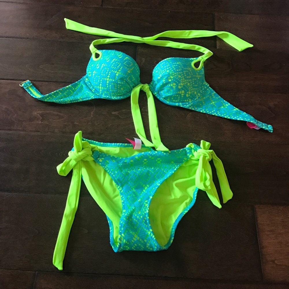 Never been worn bright bikini! VS swim