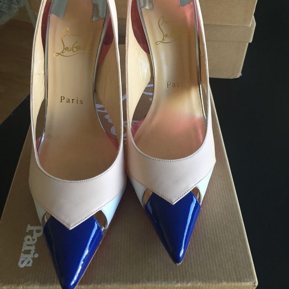 Christian Louboutin Air Chance 100 Pat/Kid/Calf/Sp