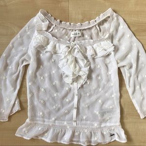 Abercrombie & Finch floral ruffle blouse Abercrombie & Finch floral ruffle blouse