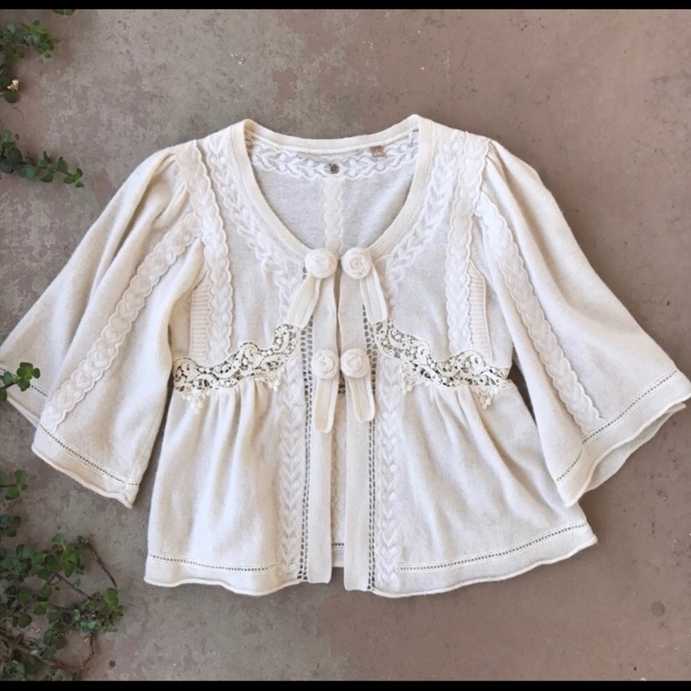 Anthropologie 3/4 sleeve cardigan