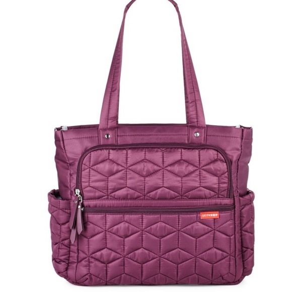 skip hop pink diaper bag